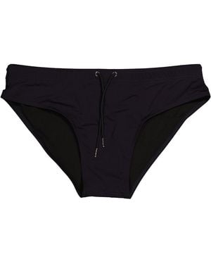 Burberry Grayes Logo Print Swim Briefs - Black