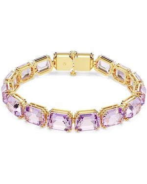 Swarovski Millenia Octagon-Cut Tennis Bracelet - Metallic