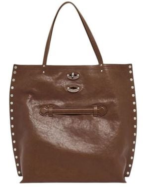 Zanellato Leather Handbag A Spasso - Brown