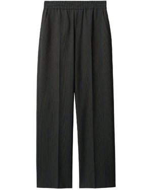 Burberry Striped Pants With An Elasticated Waistband - Black
