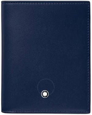 Montblanc Meisterstuck Compact 6Cc Leather Wallet - Blue