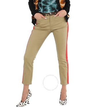 Burberry Ladies Rich Skinny Fit Leopard Print Japanese Jeans, Waist - Black