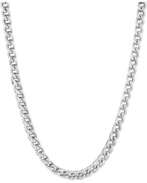 Robert Alton Stainless Steel 4Mm Franco With Fancy Mechanical Clasp Chain - Metallic