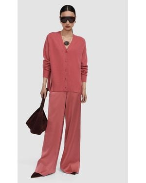 JOSEPH Beata Cloud Cashmere Cardigan - Red