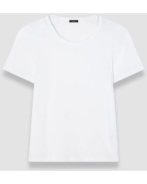 JOSEPH Jersey Rib T-Shirt - White