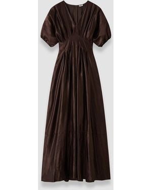 JOSEPH Nova Silk Linen Blend Dress - Black