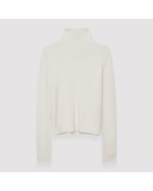 JOSEPH Pull Col Montant En Pur Cachemire - Blanc