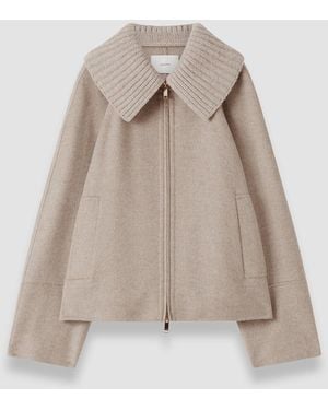 JOSEPH Cooksey Double Face Cashmere Jacket - Natural