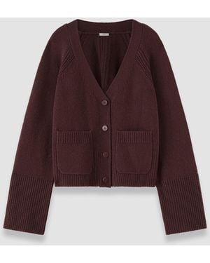 JOSEPH Cardigan Harper En Pur Cachemire - Rouge