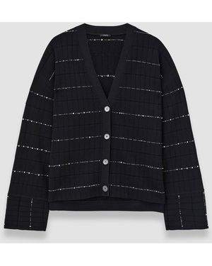 JOSEPH Fragmented Stripes Cardigan - Blue