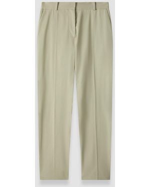 JOSEPH Coleman Long Light Cotton Trousers - White