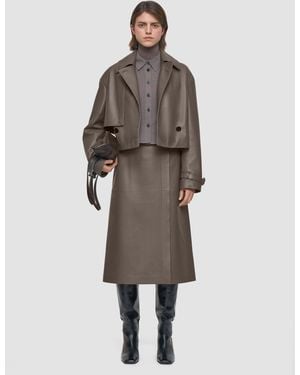 JOSEPH Blaise Nappa Leather Jacket - Brown