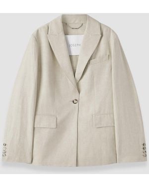 JOSEPH Rochd Light Linen Blend Jacket - Natural