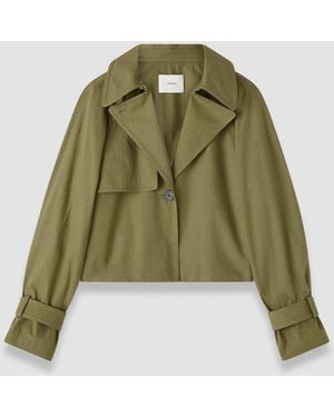 JOSEPH Suber Light Cotton Jacket - Green