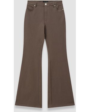 JOSEPH Bond Gabardine Stretch Trousers - Brown