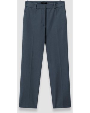 JOSEPH Coleman Gabardine Stretch Trousers - Blue