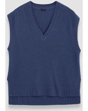 JOSEPH Gilet en cachemire - Bleu