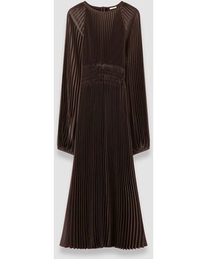 JOSEPH Ortiz Pleated Woven Dress - Black