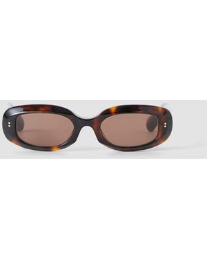 JOSEPH Bahia Oval Sunglasses - White