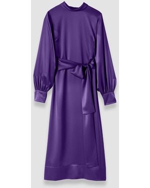 JOSEPH Cels Double Satin Dress - Purple