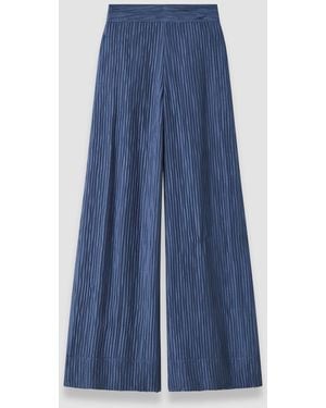 JOSEPH Selene Fluid Crinkle Trousers - Blue