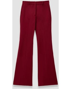 JOSEPH Tafira Gabardine Stretch Trousers - Red