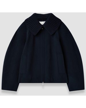 JOSEPH Cooksey Double Face Cashmere Jacket - Blue