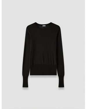 JOSEPH Geras Cashair Jumper - Black