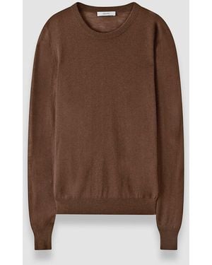 JOSEPH Cashair Round Neck Jumper - Black