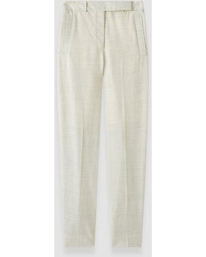 JOSEPH Zen Light Wool Trousers - White