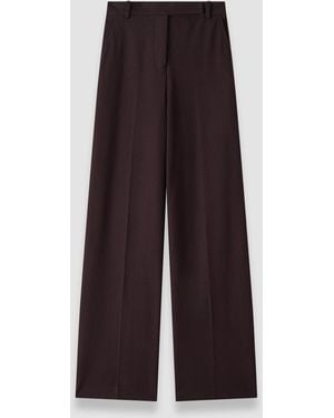 JOSEPH Yukio Gabardine Stretch Trousers - Purple