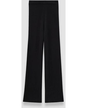 JOSEPH Merino Wool Lounge Trousers - Black