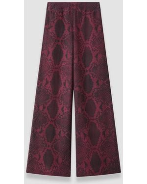 JOSEPH Rita Naia Twill Snake Trousers - Red