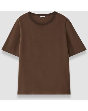 JOSEPH Rubin Crepe De Soie Silk Blouse - Brown