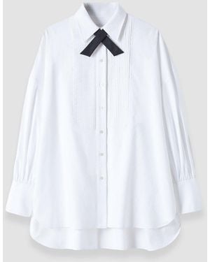 JOSEPH Ferrus Tuxedo Cotton Shirt - White