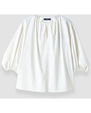 JOSEPH Godin Cotton Sateen Blouse - White