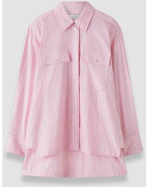 JOSEPH Ranya Cotton Stripe Shirt - Pink