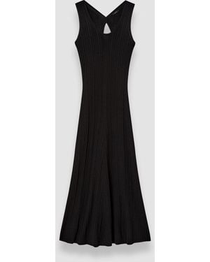 JOSEPH Viscose Rib Knit Dress - Black