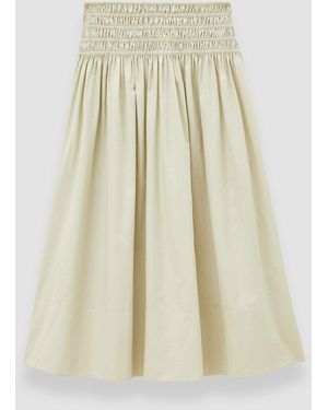 JOSEPH Leonie Cotton Sateen Skirt - Natural