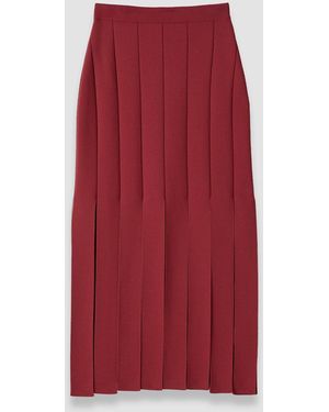 JOSEPH Lagny Compact Milano Knit Skirt - Red