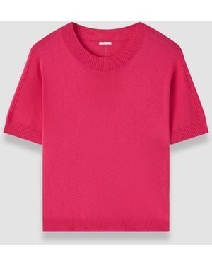 JOSEPH Jana Silk Knit Top - Pink