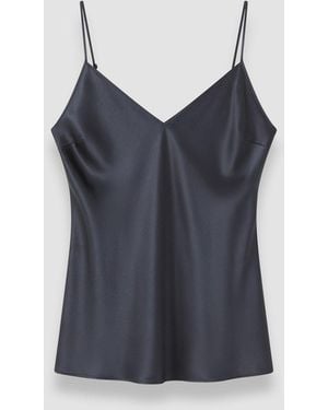 JOSEPH Clea Silk Satin Camisole - Blue