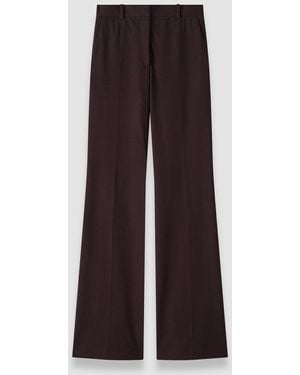 JOSEPH Tafira Gabardine Stretch Trousers - Purple
