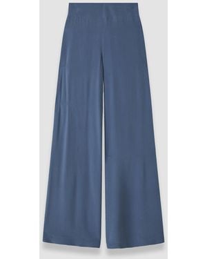 JOSEPH Rihani Crepe De Soie Silk Trousers - Blue