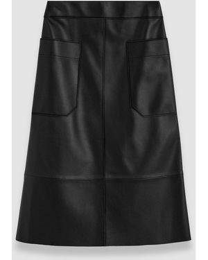 JOSEPH Blomfield Nappa Leather Skirt - Black