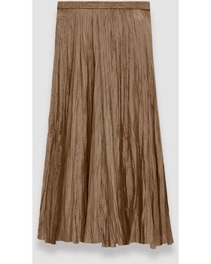 JOSEPH Habotai Silk Sully Skirt - Brown