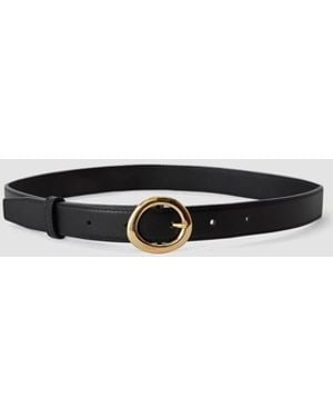 JOSEPH Rene Leather Belt - Blue