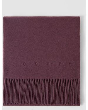 JOSEPH Cecile Wool Scarf - Purple