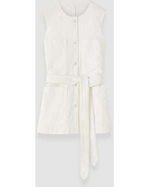 JOSEPH Balan Denim Sleeveless Jacket - White