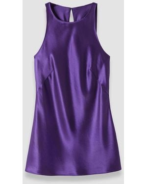 JOSEPH Ritz Double Satin Top - Purple